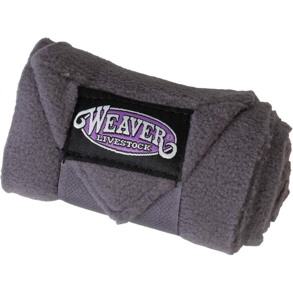 imageWeaver Leather Sheep ampamp Goat Fleece Leg Wraps FourPack Steel 4quot x 56quot