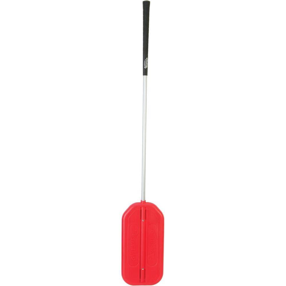imageWeaver Livestock 42quot Plastic Sorting Paddle with Comfort Grip PVC Handle Movement Guiding Whipping Paddle Livestock Handling Equipment RedBlack