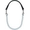 Weaver Leather Brahma Webb Goat Collar, Nickel Plated Chain(Black)
