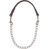 Weaver Leather Brahma Webb Goat Collar, Nickel Plated Chain(Brown)