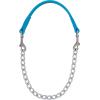 Weaver Leather Brahma Webb Goat Collar, Nickel Plated Chain(Hurricane Blue)