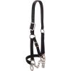 Weaver Livestock Heavy-Duty Restraint Nylon Cattle Halter, Adjustable, Modern Style Cow Calf Halter, Livestock Handling Equipment for Showing, Black(Black)