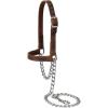 Weaver Leather Livestock Water Buffalo Leather Goat Halter, Large, Assorted Colors (80100-60-64)