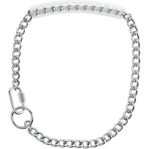 Weaver Leather Chain Goat Collar with Rubber Grip(Chrome Plated)
