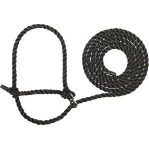 Weaver LivestockRope Halter(Black)