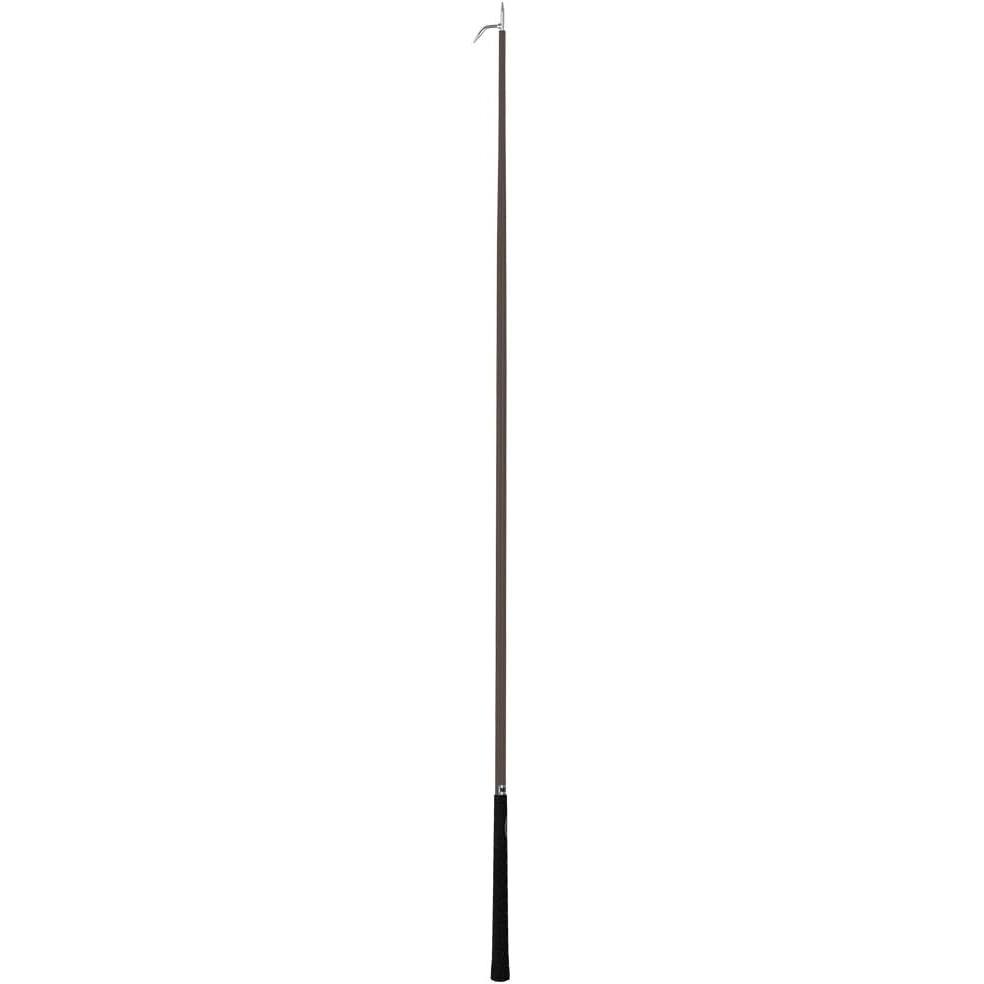 imageWeaver Livestock Lightweight Aluminum Cattle Show Stick Comfort Grip Rubber Handle Guiding Stick Livestock Show SuppliesBlack