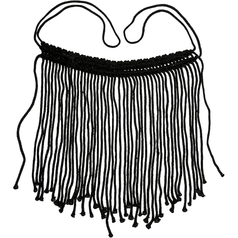 imageWeaver Leather Horse Fly Bonnet with Cords