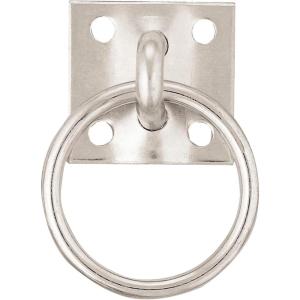 Weaver Leather Tie Ring Plate, Zinc Plated