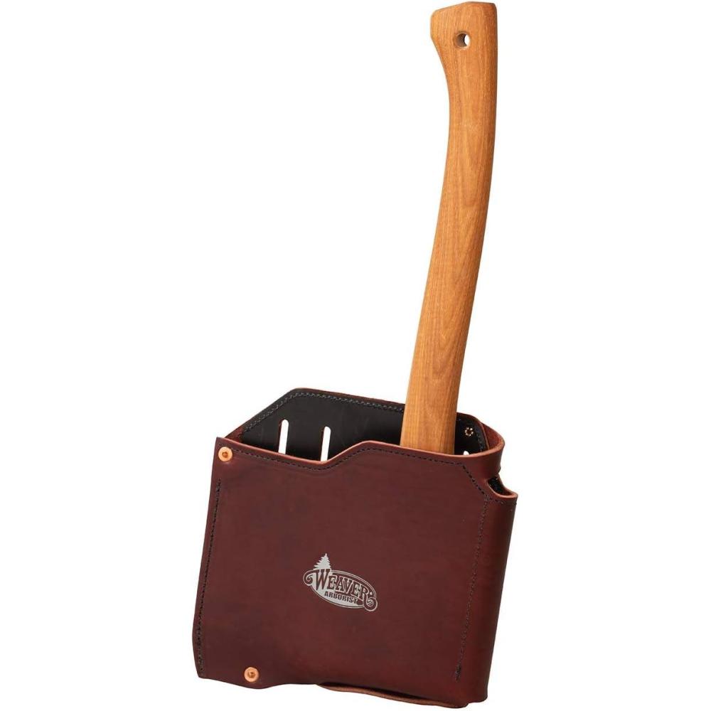imageLeather Plastic Lined Burgundy Axe SheathProtectorPouch