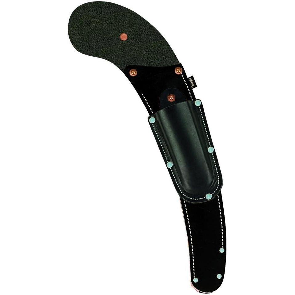 imageWeaver Leather Curved Back Curved Saw Scabbard with Pruner PouchBlack
