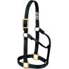 Weaver Equine Nylon Horse Halter, Triple-Ply Cheek Design, Original Non Adjustable Halters for Horses, Equine Tack,Average Size, Black(Black)