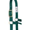 Weaver Equine Nylon Horse Halter, Triple-Ply Cheek Design, Original Non Adjustable Halters for Horses, Equine Tack,Average Size, Black(Hunter Green)