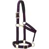 Weaver Equine Nylon Horse Halter, Triple-Ply Cheek Design, Original Non Adjustable Halters for Horses, Equine Tack,Average Size, Black(Red/Black)