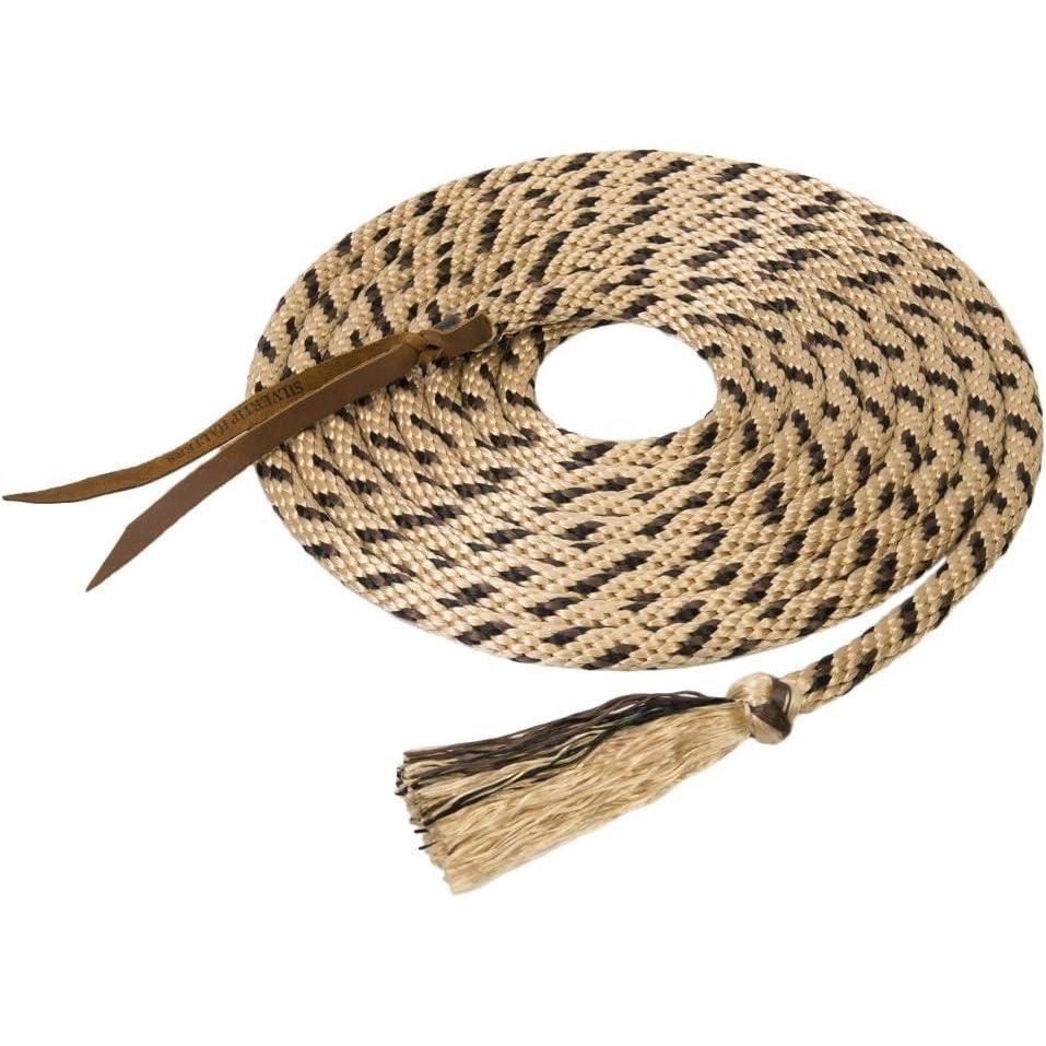 image:imageWeaver Leather LLC Silvertip Solid Braid MecateTanBlackBrown