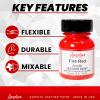 Angelus Leather Paint 1 Oz Red(Fire Red)