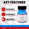 Angelus Leather Paint 1 Oz Red(Light Blue)