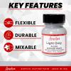 Angelus Leather Paint 1 Oz Red(Light Grey)