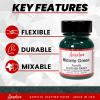 Angelus Leather Paint 1 Oz Red(Midnight Green)