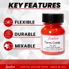 Angelus Leather Paint 1 Oz Red(Terra Cotta Red)