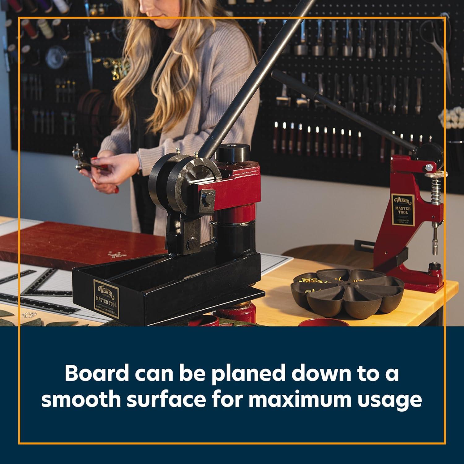 image:imageWeaver Leather Supply Leather Punch Pad Durable Plastic Planable Chopping Block for Cutting Punching and More Professional Leather Crafting ToolsRed