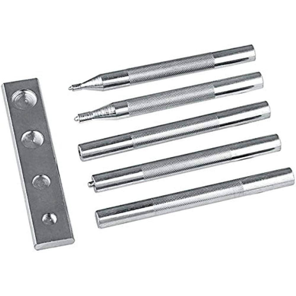 image:imageWeaver Leather Deluxe 4P Snap amp Rivet Setter Silver