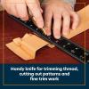 Weaver Leather Supply Craftsman Trimming Knife with Hardwood Handle, Precise Leather Cutting Knife, Utility Tools for Detailed Leathercraft Projects