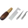 Weaver Leather Supply Craftsman Trimming Knife with Hardwood Handle, Precise Leather Cutting Knife, Utility Tools for Detailed Leathercraft Projects